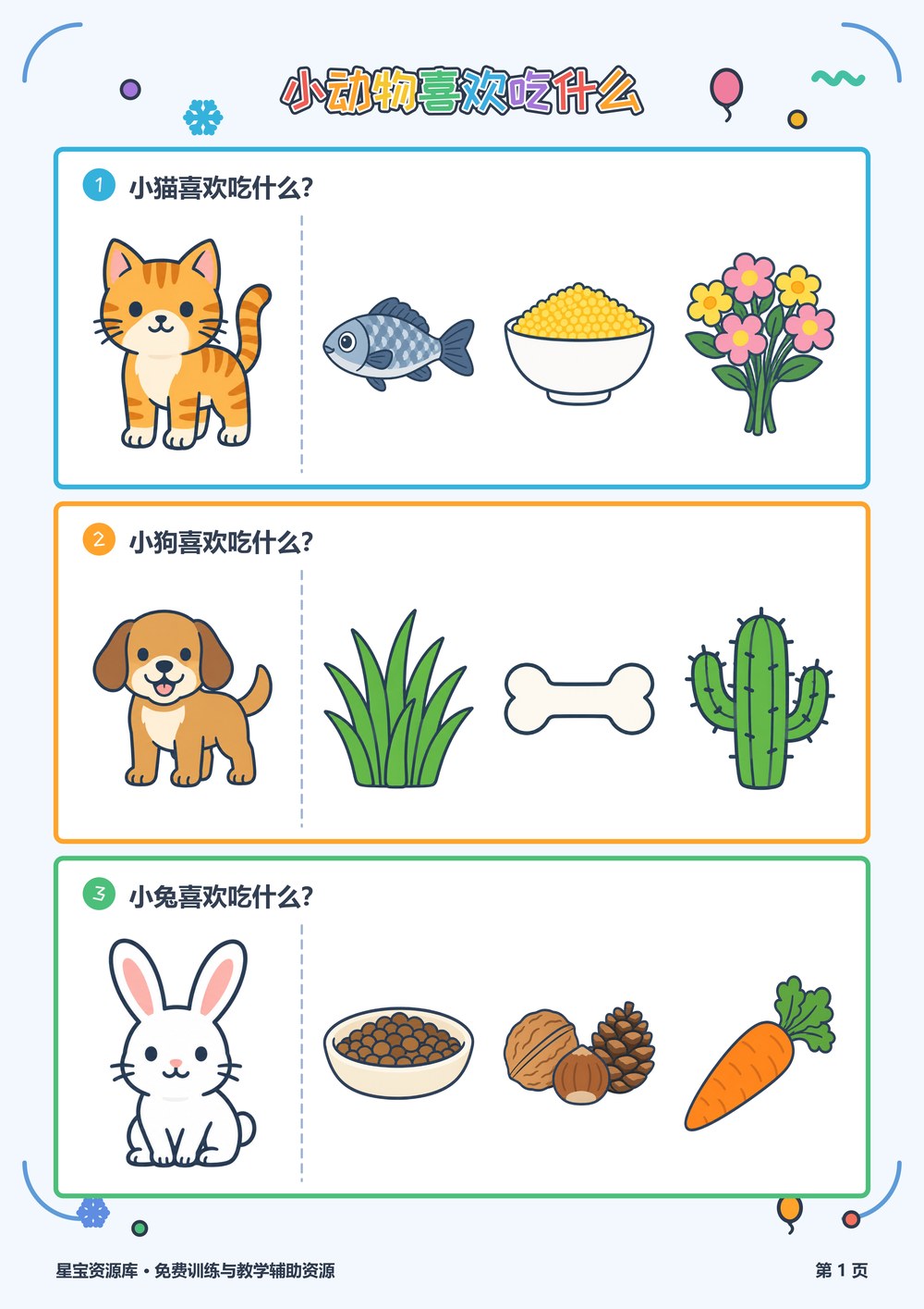 小动物喜欢吃什么封面